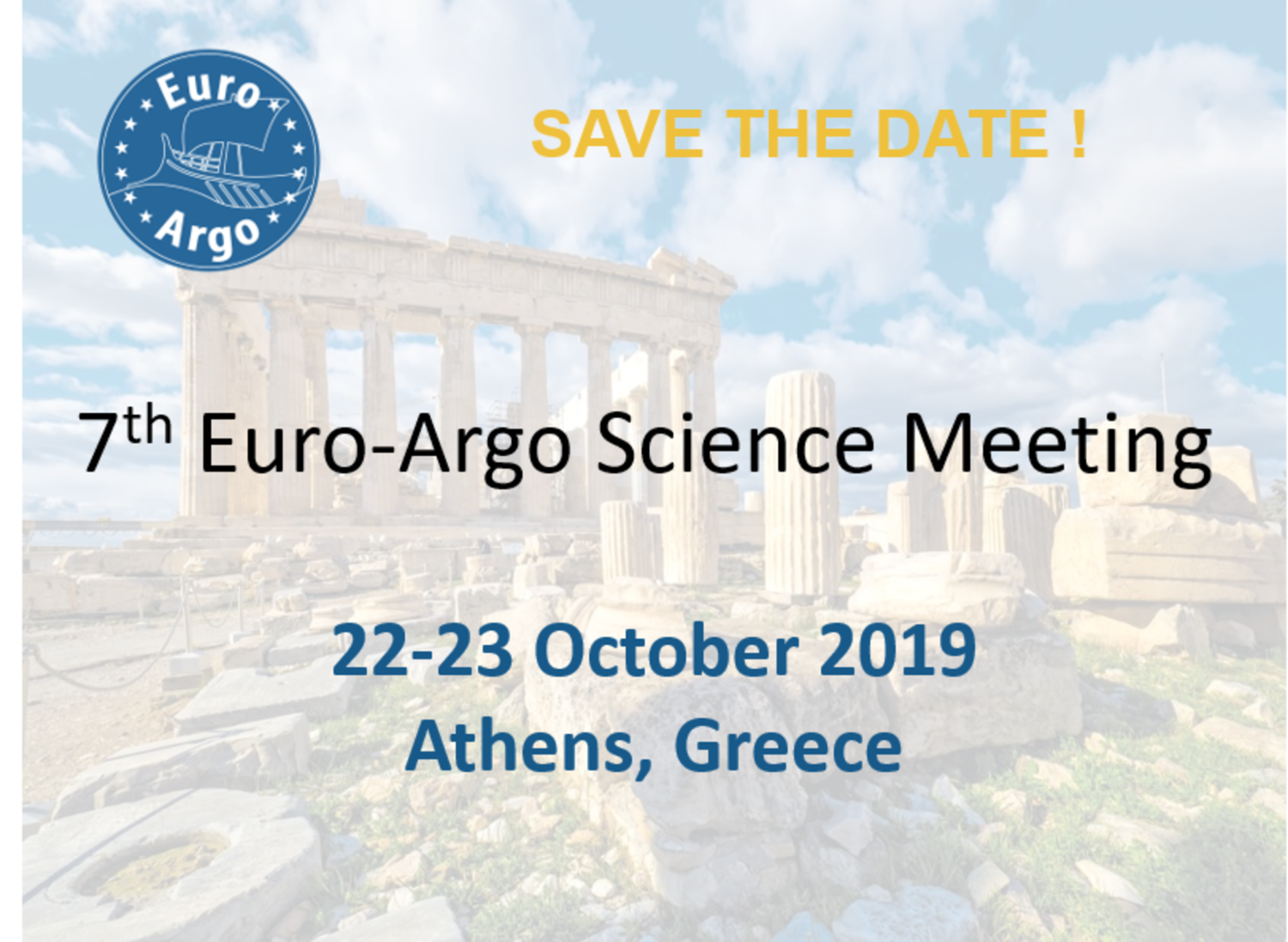 7th Euro Argo Science Meeting Euro Argo Eric
